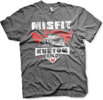 Misfit Garage Heren Tshirt -XL- Kustom Builds Grijs