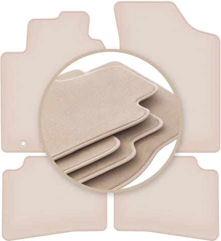 PREMIUM beige matten voor: Hyundai i30 I hatchback, stationwagen, CW 2007-2012