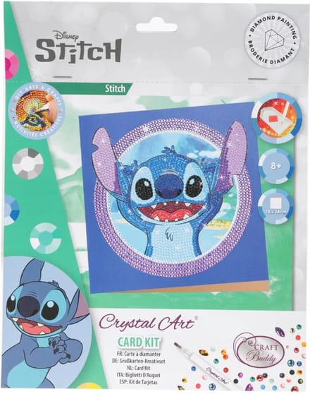 Crystal Art® Card Kit Disney: Stitch (18x18cm)