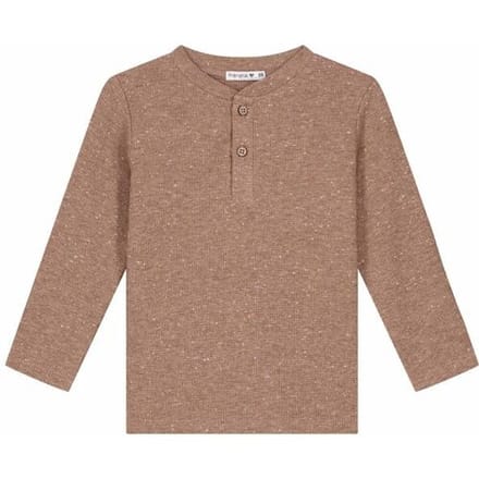Prénatal baby shirt Light Mud Brown 68 heren