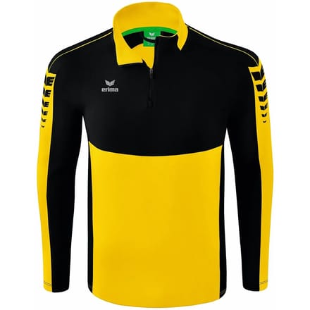 Erima Six Wings Trainingstop Heren - Zwart / Geel | Maat: M