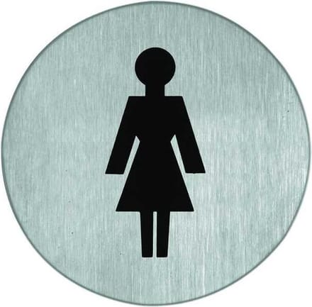 Artitec pictogram RVS 75MM dames