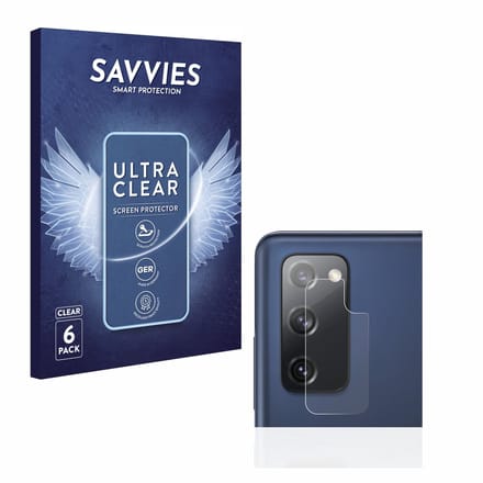 Savvies - Screenprotector voor Samsung Galaxy S20 FE / 5G (Camera) - Folie Beschermfolie transparant 6 Stuks