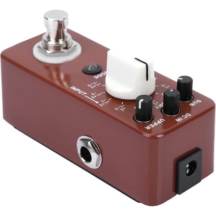 DC 9V 128mA Volledig Metalen Behuizing Mini Octaaf Gitaar Effectpedaal 11 Octaaf Modi True Bypass brown