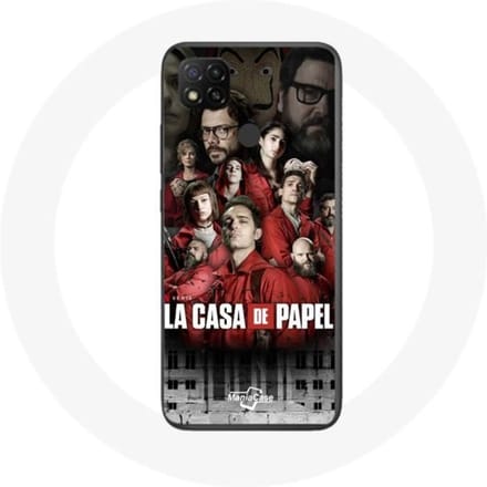 Coque Xiaomi Redmi 9C La casa de papel affiche personnages