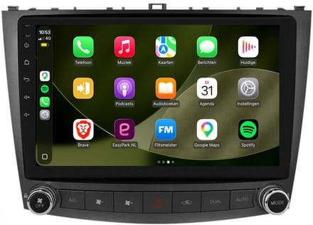 CarPlay autoradio geschikt voor Lexus IS | 2006 t/m 2012 | Android 13 | Draadloos Apple CarPlay & Android Auto | 2GB + 32GB | 8-Core processor | Davilon | 2025 model | 2006 2007 2008 2009 2010 2011 2012 | Bluetooth & Wifi