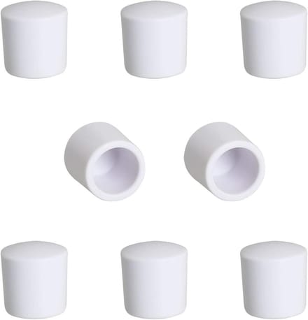 Deurstop Beschermers - Rubberen Doppen - Muur Beschermen - Duurzaam Rubber - 8 Stuks - Wit