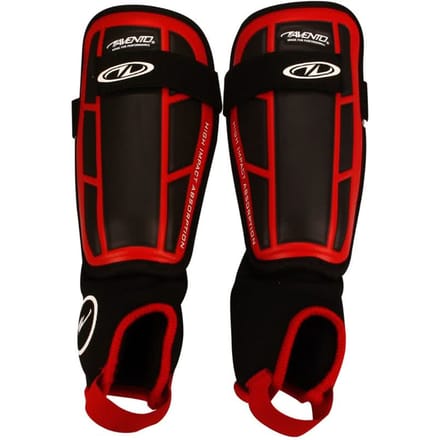 Avento Scheenbeschermers - Pro-Style Soft - Rood/Zwart - Maat S