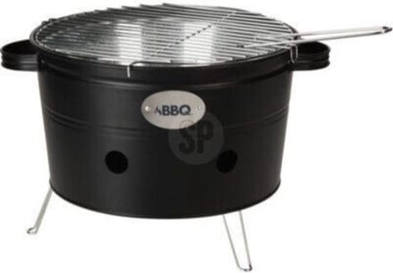ProGarden Barbecue emmer met 2 handvatten 34,5 cm matzwart