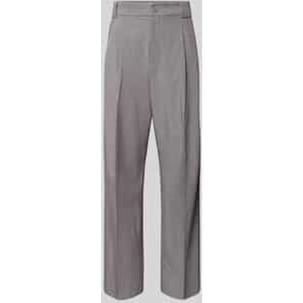 Straight fit stoffen broek met viscose