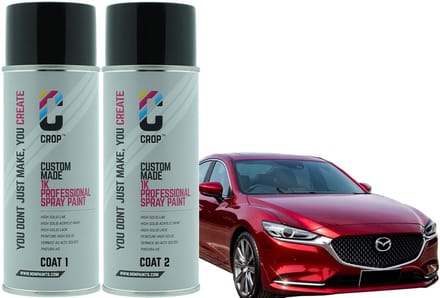 Mazda 41V Soul Red Metallic Parelmoer lak 2x spuitbus - 2 COAT