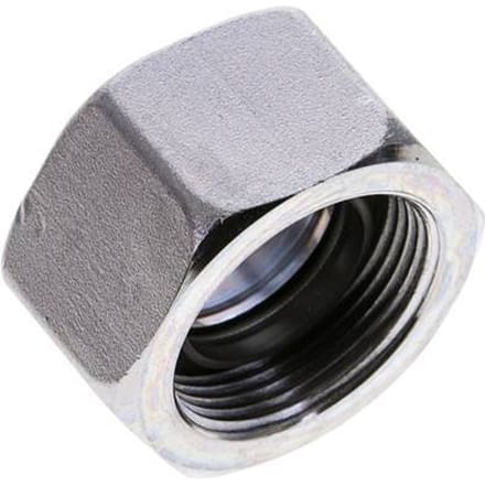 25 S M36x2 End Cap Stalen FKM