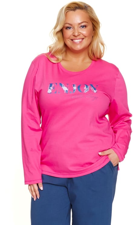 Doctor Nap Katoenen Dames Pyjama Plus Size Plus Size Peony PB.7328 40 / L