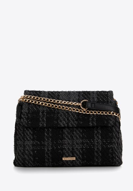 Wittchen Bouclé Messenger Bag - Dames - Zwart - Polyester - Luxe