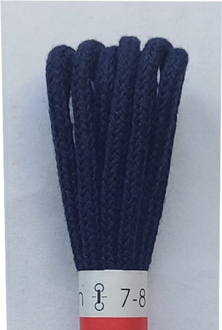 Ronilux Veter - Donker Blauw - Dun Rond - Lengte 90 cm - Dikte 2,5 mm - Schoenveter