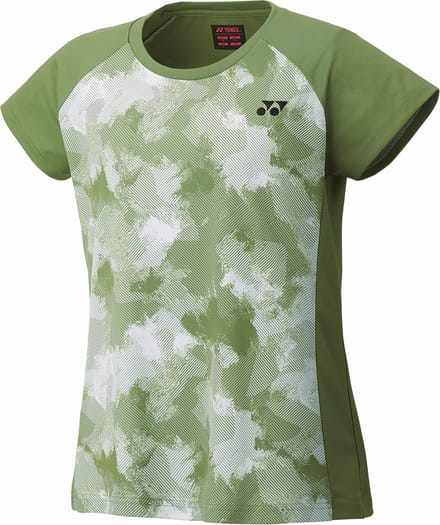 Yonex 16699EX dames crew neck sportshirt – light olive - maat M