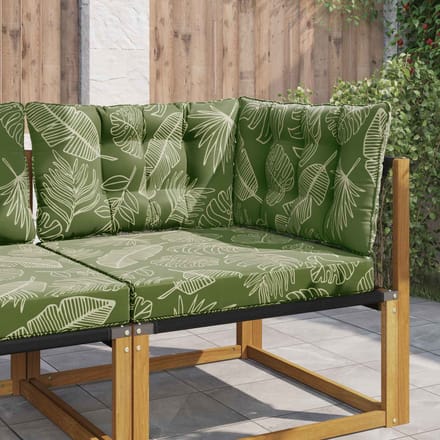 vidaXL - Buitenbankkussen - Polyester - Blad - Design - 68,5 - x - 68,5 - cm