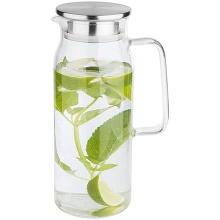 GGM Gastro (6 Stück) Saft-/Wasserkanne - 1,5 Liter - Deckel mit Sieb