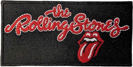 The Rolling Stones - Script Logo Patch - Zwart