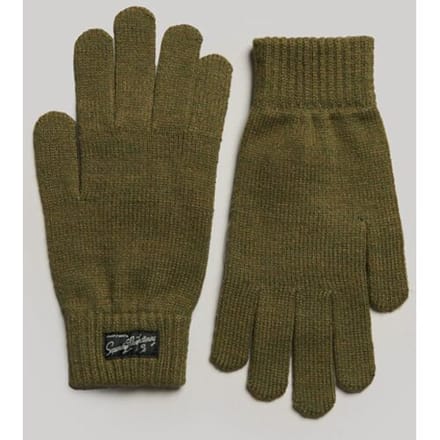 Superdry Uniseks Essential Logo Handschoenen Groen Grootte: M/L