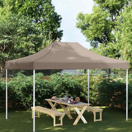 vidaXL - Partytentdak - 270 - g/m² - 4x3 - m - taupe