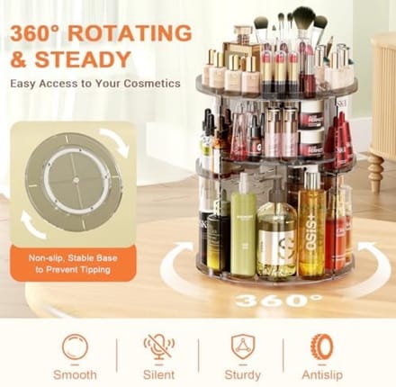Draaibare Cosmetica Organizer met 9 Verstelbare Lagen
