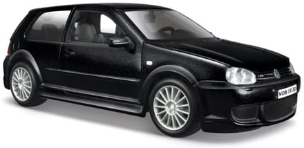 Maisto Modelauto - Volkswagen Golf 4 - zwart - 17 x 9 cm - schaalmodel - speelgoedauto