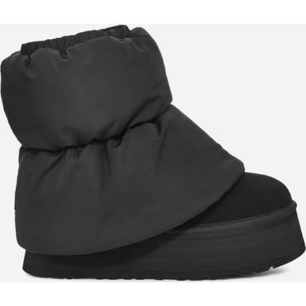 UGG® Classic Mini Dipper Puffer-laars in Black, Maat 43, Textiel/Suede