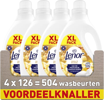 Lenor Wasverzachter - Amber & Orchidee - 4 x 126 Wasbeurten