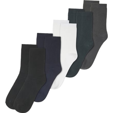 Babista herren Pak Van 5 Sokken - 43-46 - wit - Plus Size