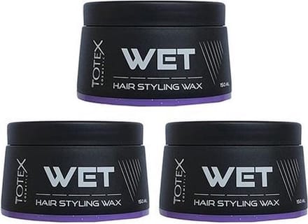 Totex Cosmetic Wet Hair Styling Wax 3 x 150 mL