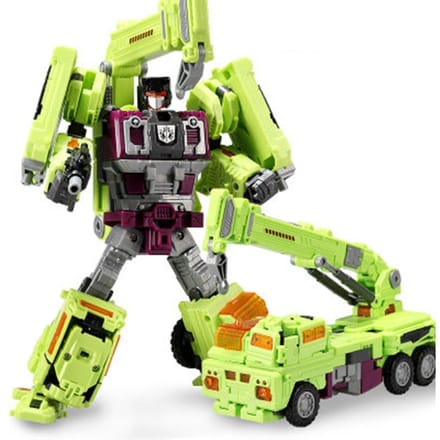 NBK 6-in-1 Nieuw Transformatie Speelgoed Devastator Anime Actiefiguur Engineering Vrachtwagen Bulldozer Graafmachine Mixer Figuur Kinderen Cadeau