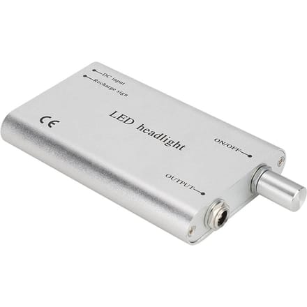 3.5X Tandheelkundige Vergrootglas Verstelbaar Tandarts Chirurgische Loupes met LED Koplamp Zilver US Plug