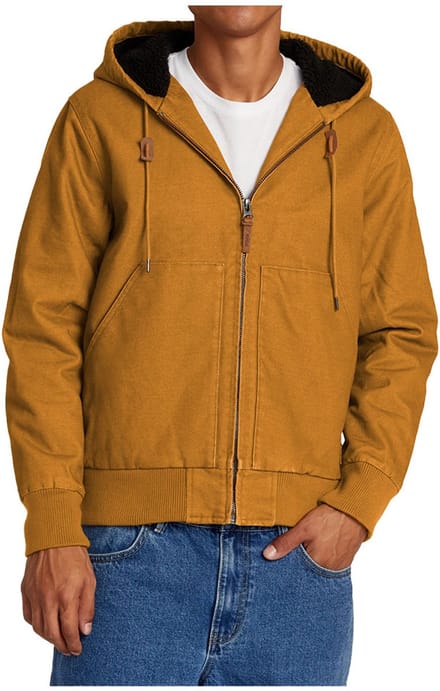 Rvca Chain Mail Jas Bruin M Man