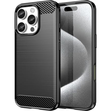 Mocaa Apple iPhone 16 Pro Schokbestendig Hoesje Zwart