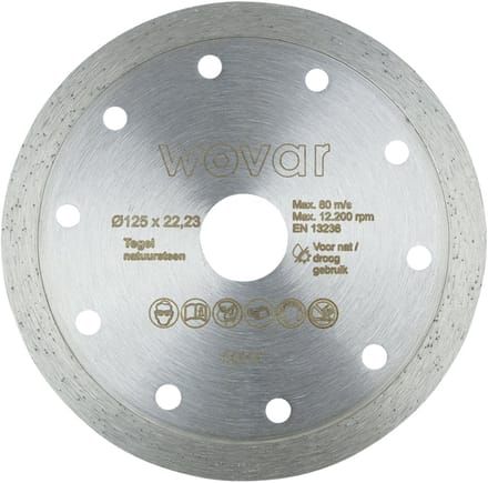 Wovar Diamantschijf Tegels Ø 125 mm | Per Stuk
