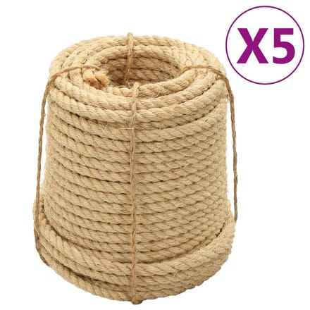 vidaXL - Touw - 5 - st14 - mm - 100 - m - sisal