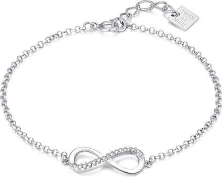 Twice As Nice Armband in zilver, infinity, zirkonia 16cm+2cm
