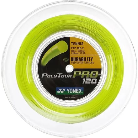 Yonex Polytour Pro 200 M Tennisracketsnaar Geel 1.20 mm
