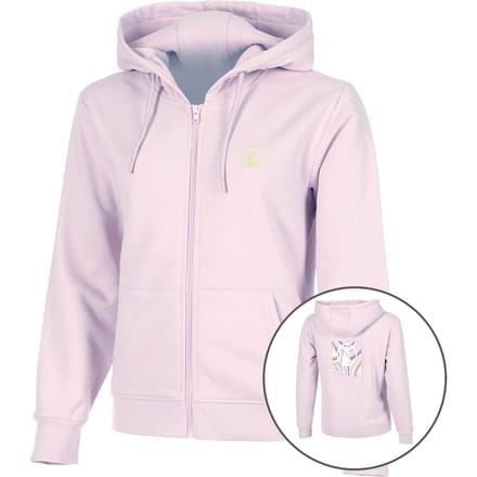 Quiet Please Mind Taped Zip Sportjas Dames-Mauve,Neongroen