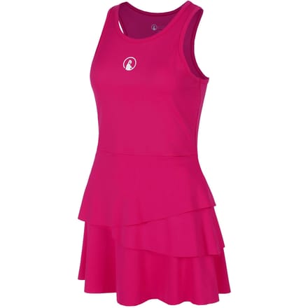 Quiet Please Create Flounce Jurk Dames-Pink,Wit