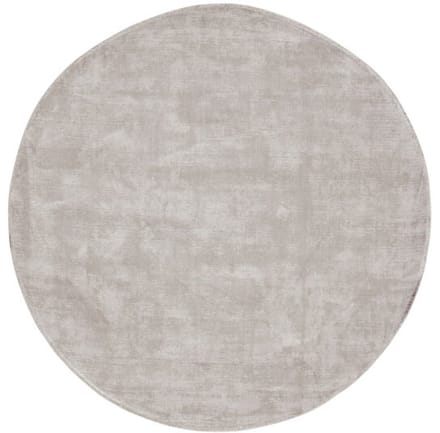 MUST Living Carpet La Belle round medium,Ø200 cm, light grey, 100% viscose