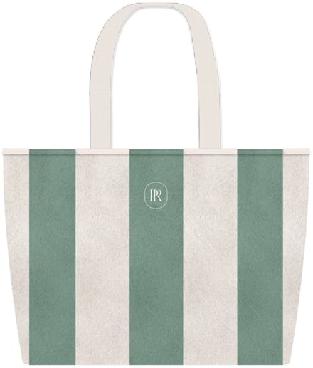 Place Réservée Classic beach bag 45x35cm eucalyptus