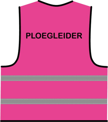Ploegleider hesje roze