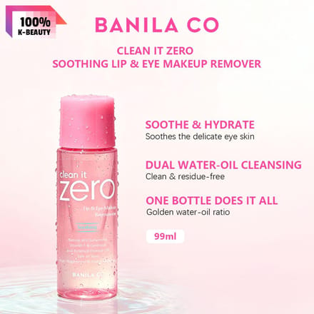 BANILA CO Clean it Zero Démaquillant Apaisant Maquillage Lèvres & Yeux 99ml/3.35 fl.oz 99ml/3.35 fl.oz