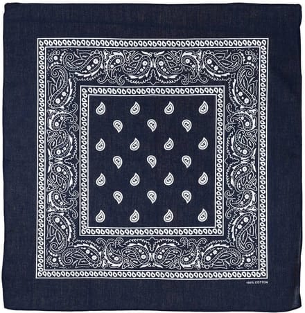 Bandana - 55 x 55 cm - Blauw - 100% Katoen