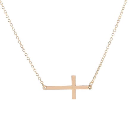 24/7 Jewelry Collection Kruis Ketting - Goudkleurig