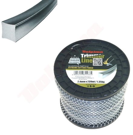 Maaidraad 2,4mm / 239 Meter TRIMMER LINE ALULON SQUARE Merk BPC Parts