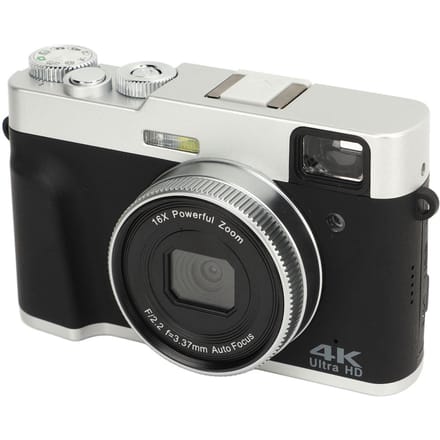 Appareil photo numérique 4K 48MP Écran HD IPS 3,5 pouces Zoom numérique 16x Appareil photo rétro compact portable pour