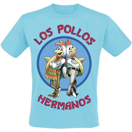 Breaking Bad T-shirt - Los Pollos Hermanos - S tot 4XL - voor Mannen - lichtblauw